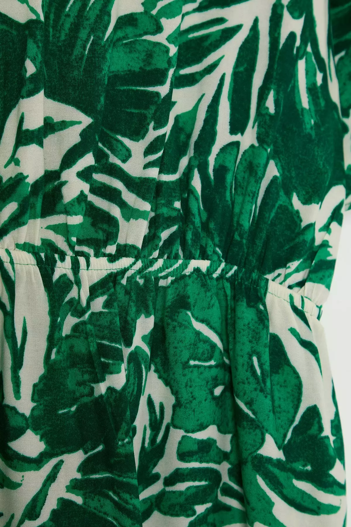 Tropical Floral A-Line Viscose Mini Woven Dress