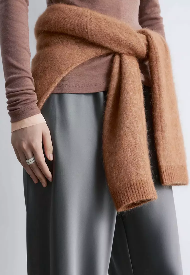 Drawstring Satin Trousers