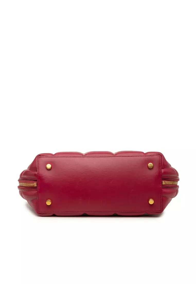 網上選購Bottega Veneta 二手Bottega Veneta 小號皮革加厚BV Swoop 包 