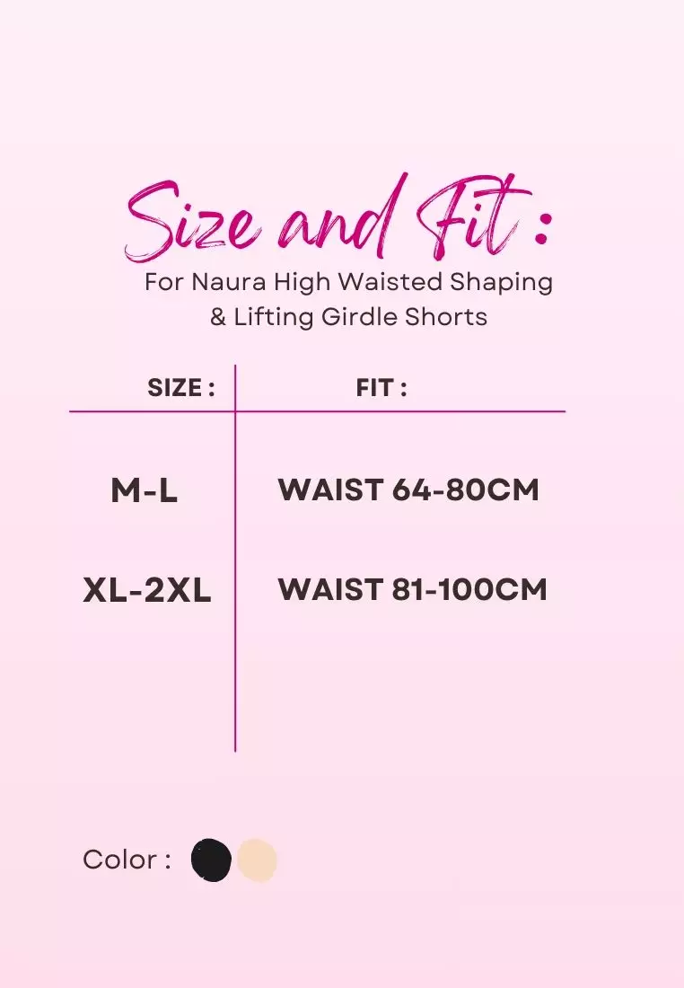 2 Pack Premium Naura High Waisted Shaping & Lifting Girdle Shorts in Black