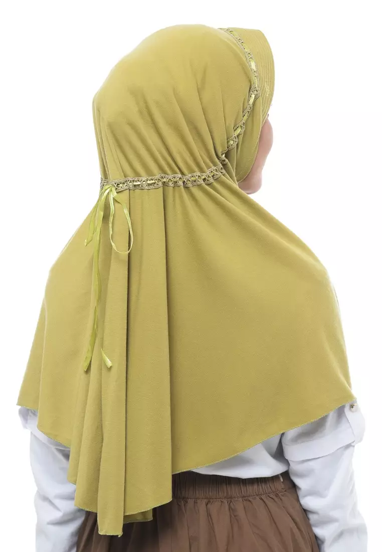 Rabbani - Kerudung Sekolah Instan Hemy KAA - Aloe