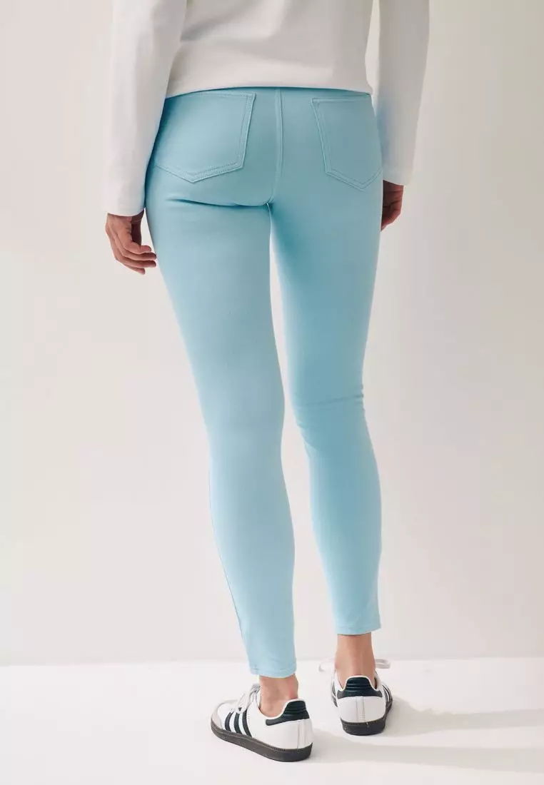 Legging En Denim De Jersey Délavage Bleu Next | La Redoute