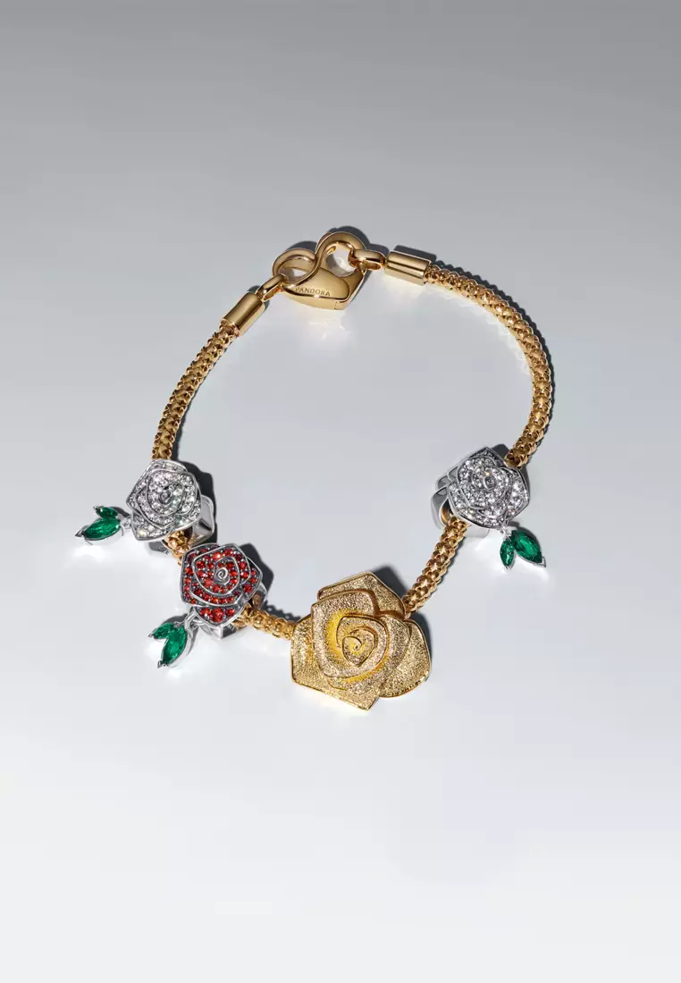 Pandora Sparkling Rose in Bloom Charm