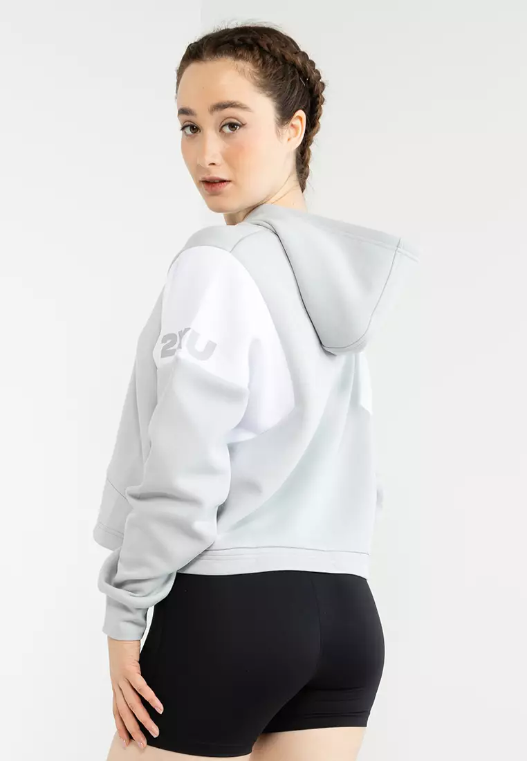 Form Spliced Crop Hoodie
