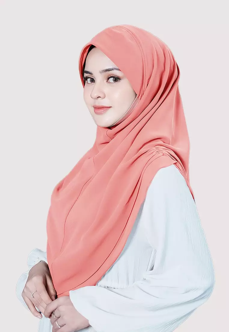 HIJAB INSTAN IRISH - SALMON