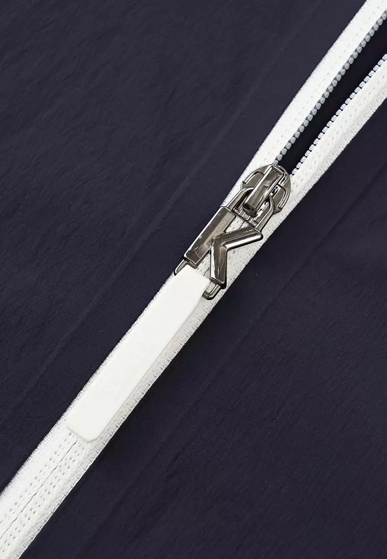 男裝 K-SWISS LOGO 拼色連帽外套