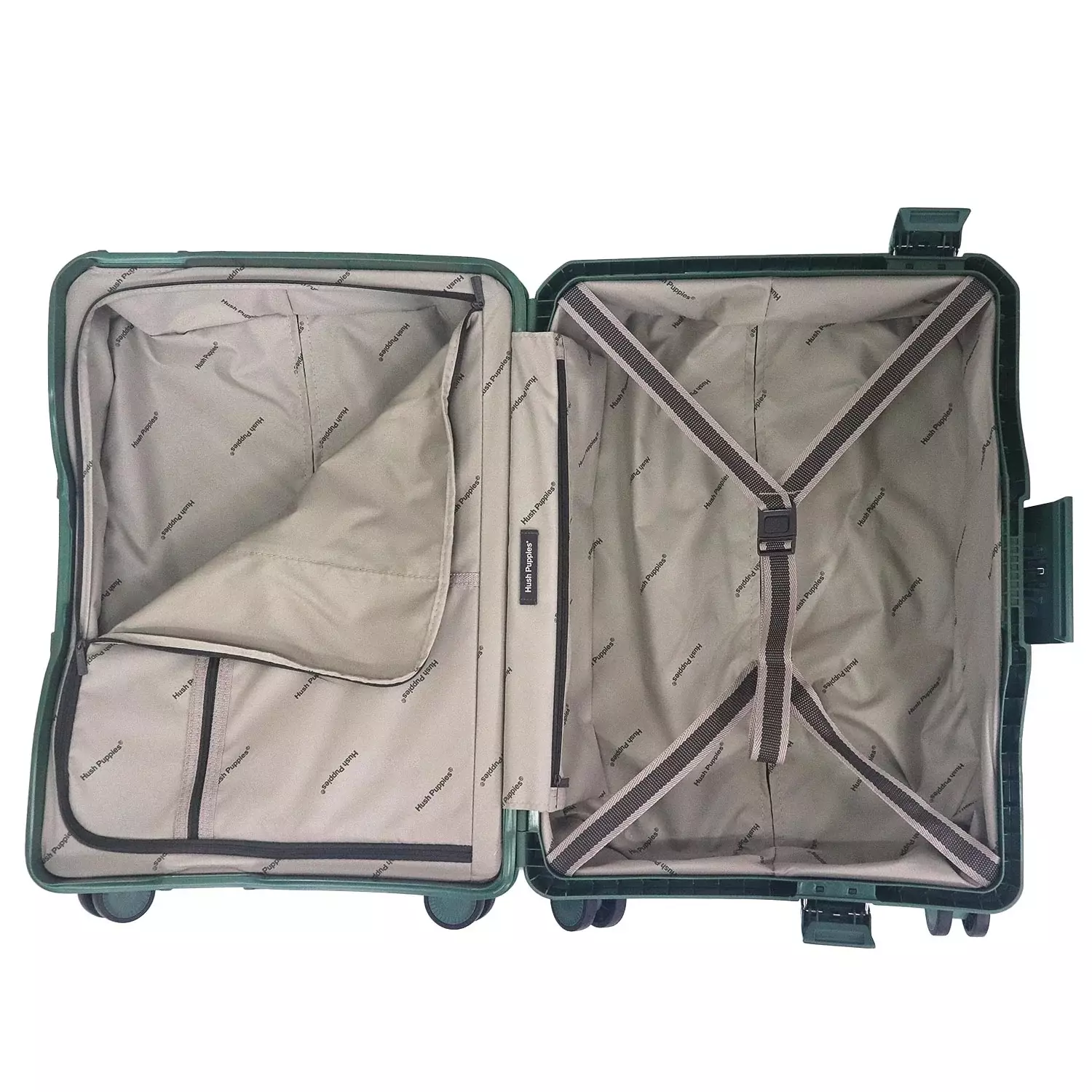 HUSH PUPPIES LUGGAGE HARDCASE ORIGINAL LARGE 69-4037-GREEN