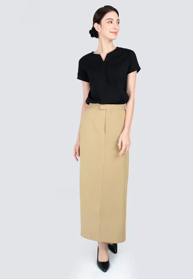 Polo Haus - Women’s A Line Long Skirt WBLS001