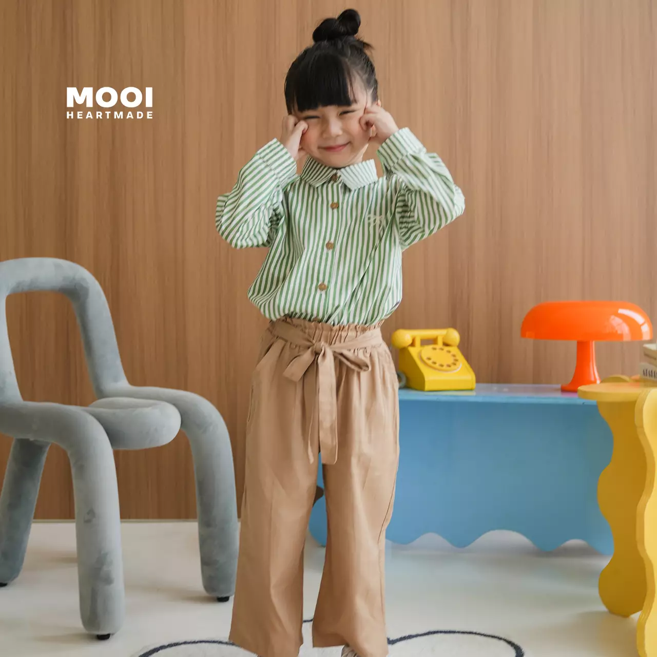 Mooi Celana Panjang Anak Perempuan Aeri Pants - Dusty Pink