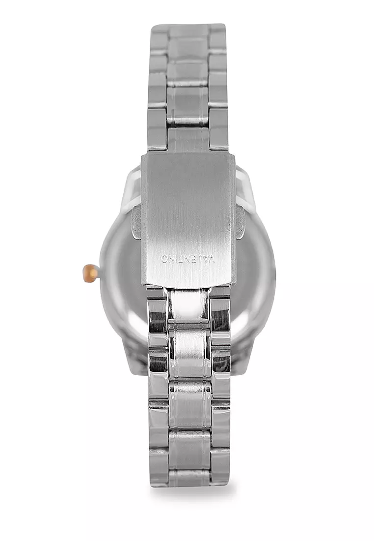 Analog Watch 20122300-Gold Ring-Wht Dl