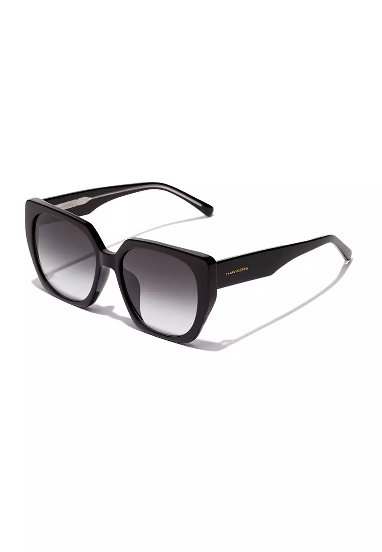 HAWKERS Black Iron Eco Boujee Sunglasses For Women, Female. Official Product Designed In Spain