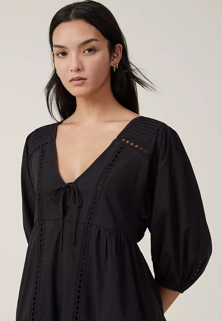Brodie 3/4 Sleeve Mini Dress