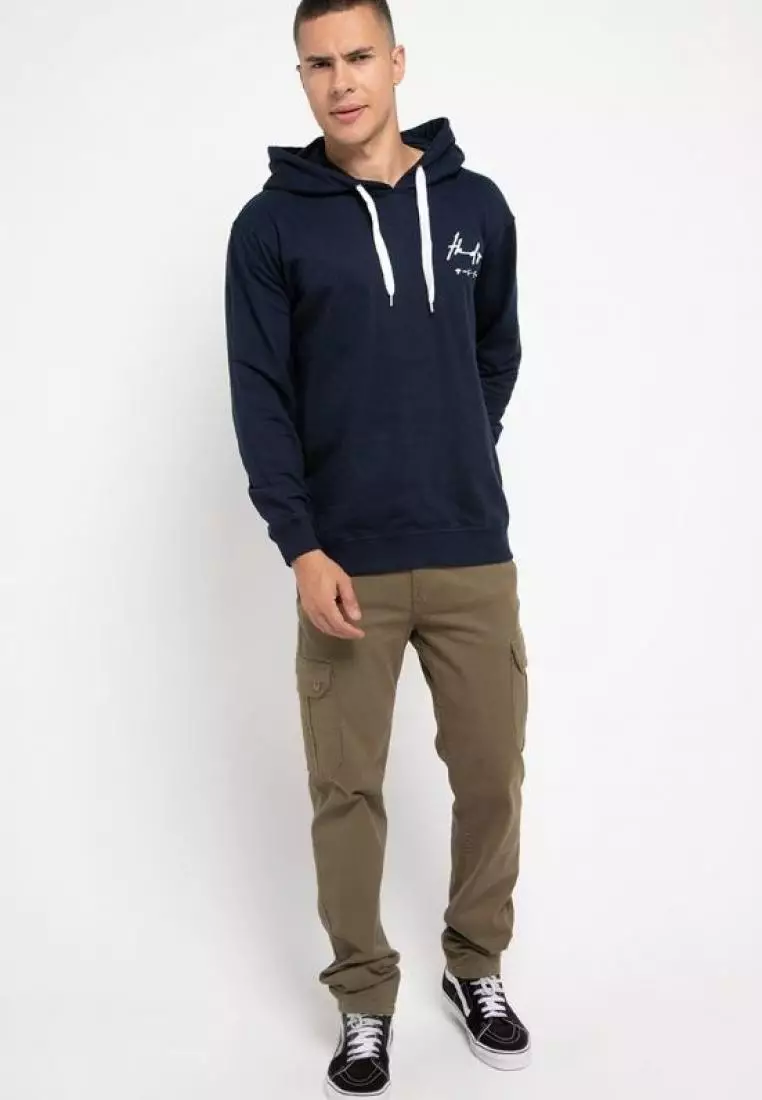 MO191 Thirdday hoodies casual pria dakir thdy sign navy