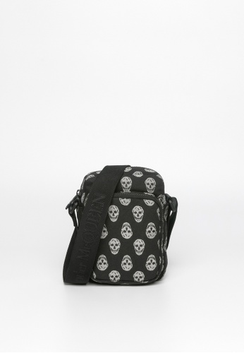 ALEXANDER MCQUEEN black Biker Skull Urban Mini Messenger Bag Crossbody bag 6F678AC87AFF85GS_1