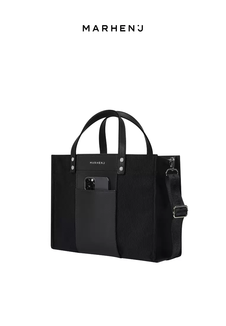 KAI Canvas Vegan Leather Crossbody Bag Urban Black