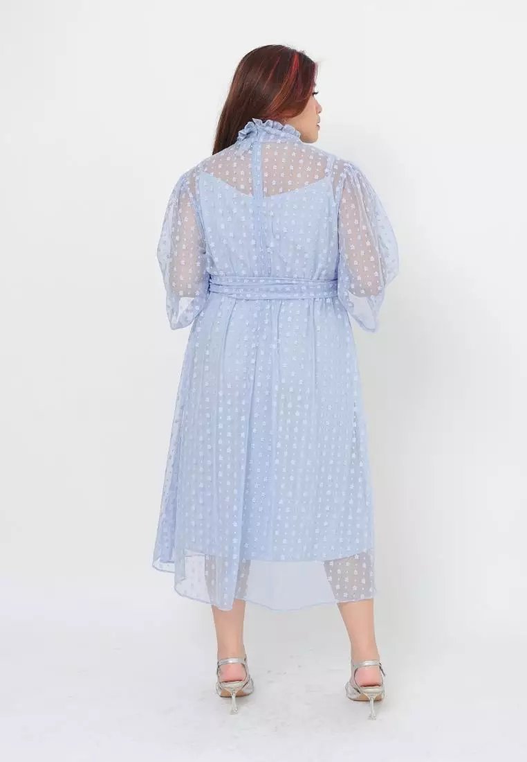 Plus Size Party Dress Holly Light Blue