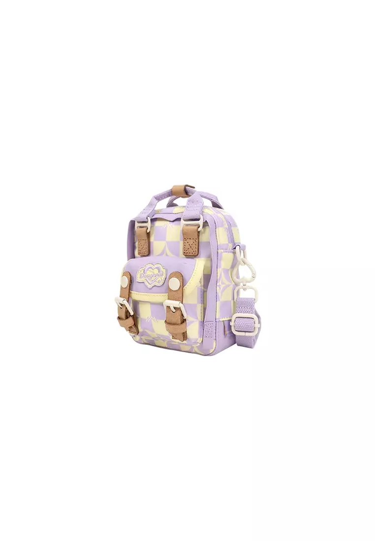 Kaleido Series Priestess Crossbody Bag in Mushroom Checked