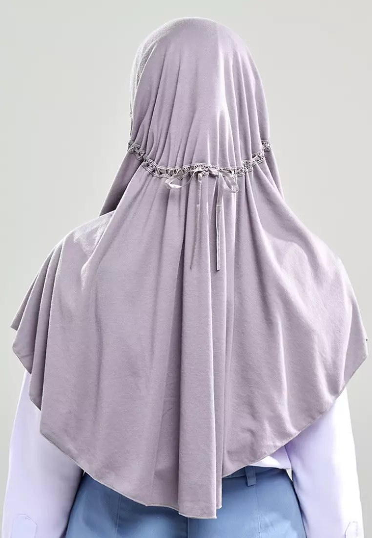 Rabbani - Kerudung Sekolah Instan Innova - Grey
