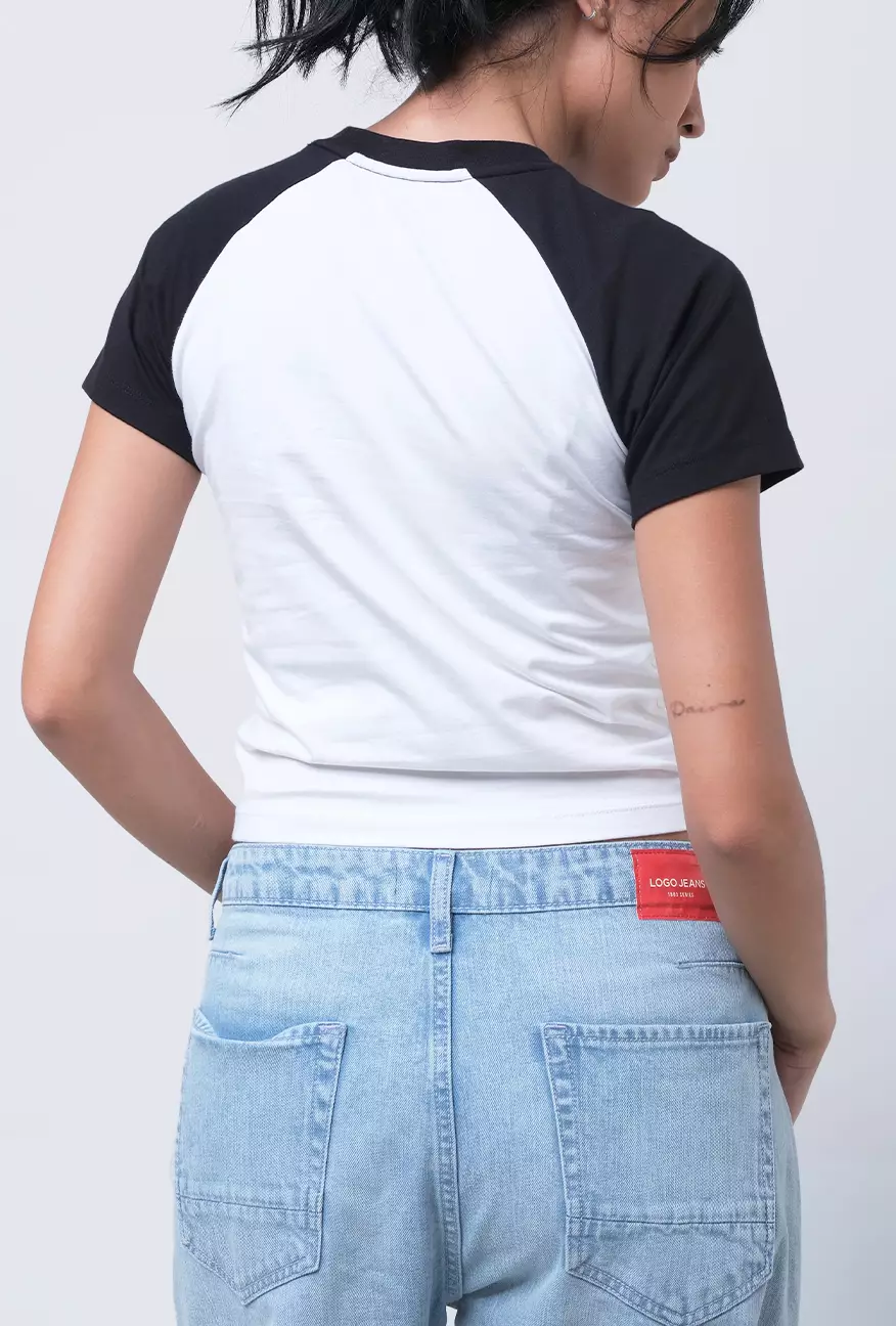 Kaos Wanita Baby Tee Quila Offwhite Black