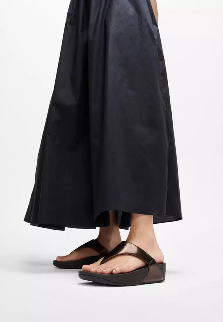 Lulu Leather Toe-post Sandals