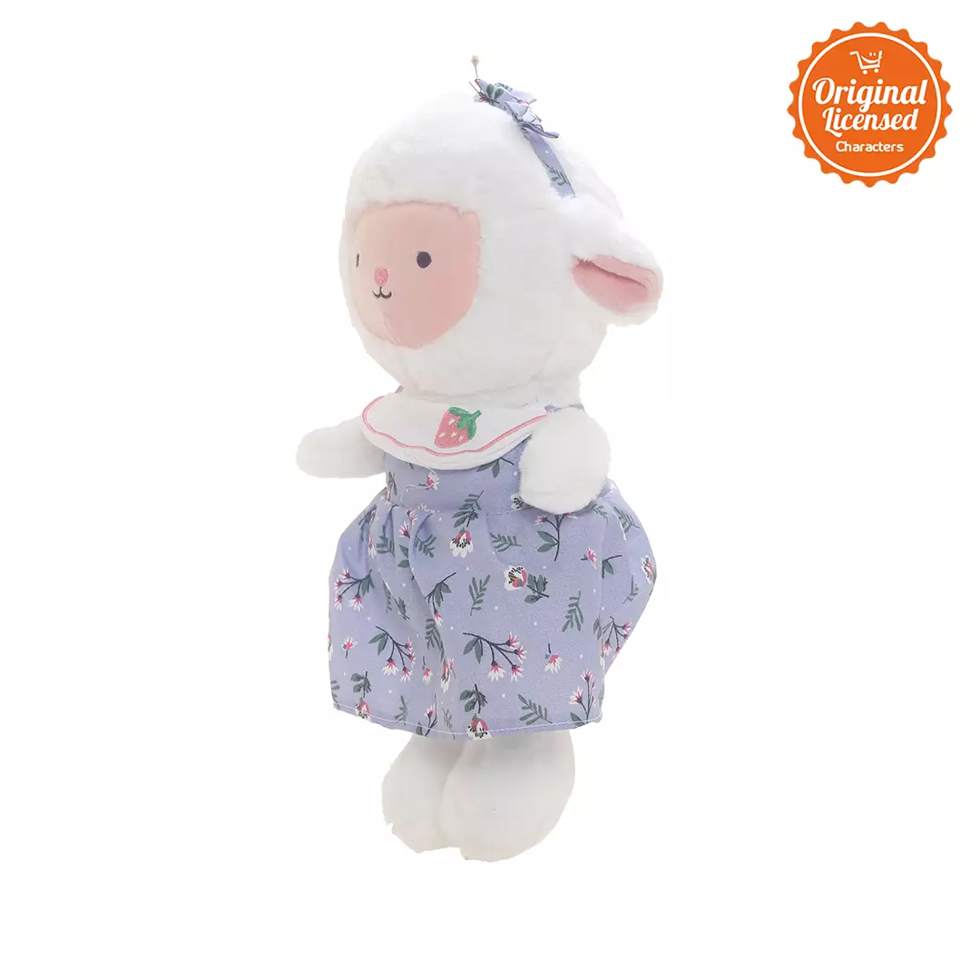 Boneka Floopy Domba With Dress Blue 35 cm