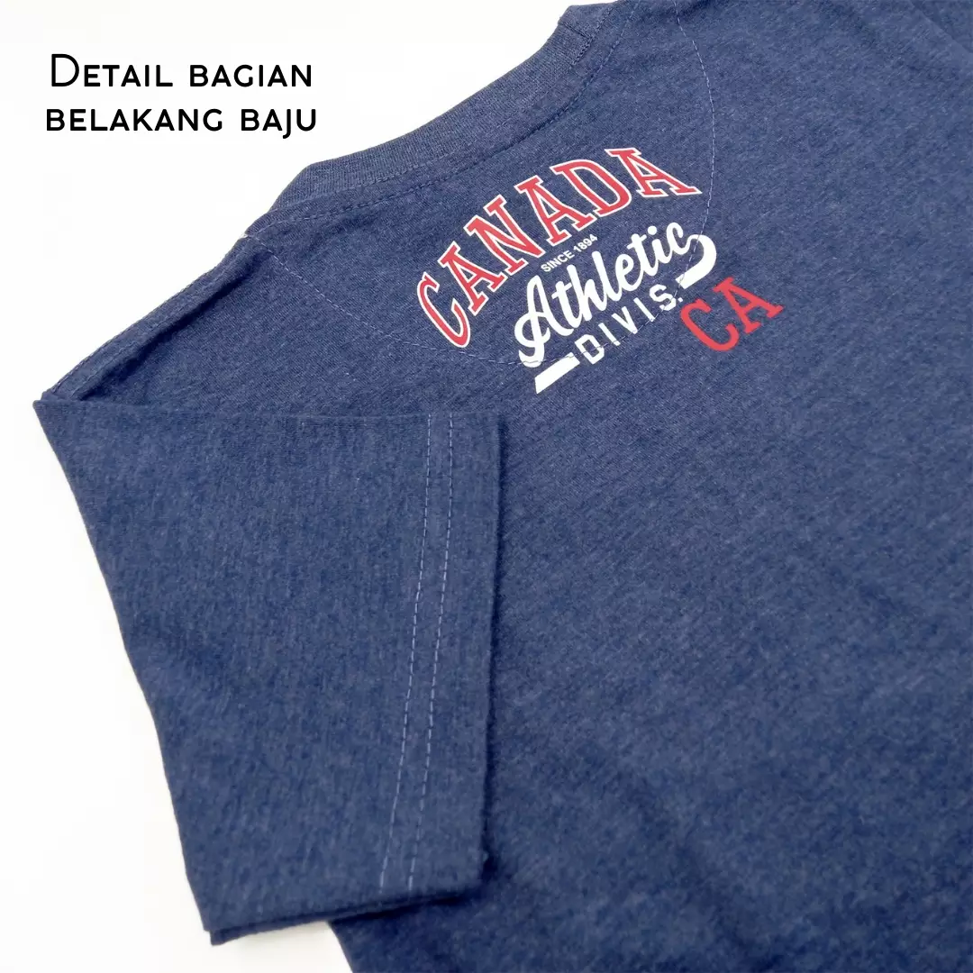 Wakakids Baju Anak Laki Laki Atasan Kaos Usia 4 Tahun Hingga 14 Tahun Motif Canada 3895 Merah SPATS