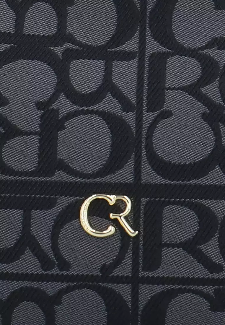 Carlo GEO Duo Pockets Tote Bag - Black