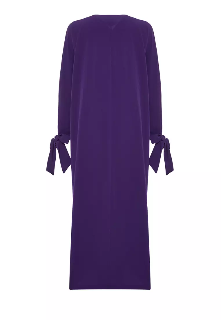 Woven Aerobin Long Cardi Abaya