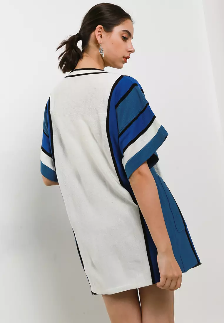 Vertical Stripe Cardigan