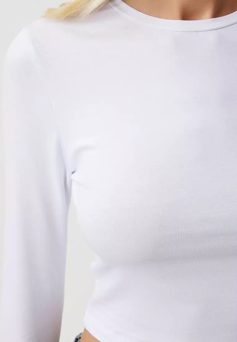 Long Sleeves Crop Top