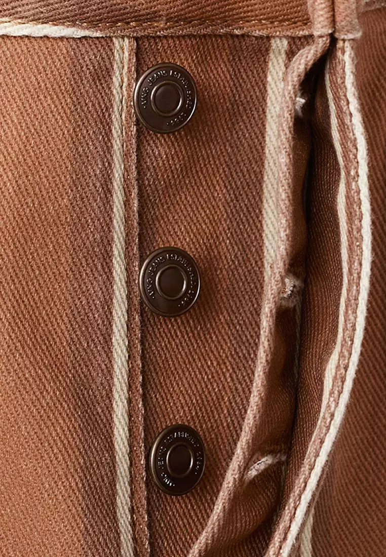 Straight Striped Jeans