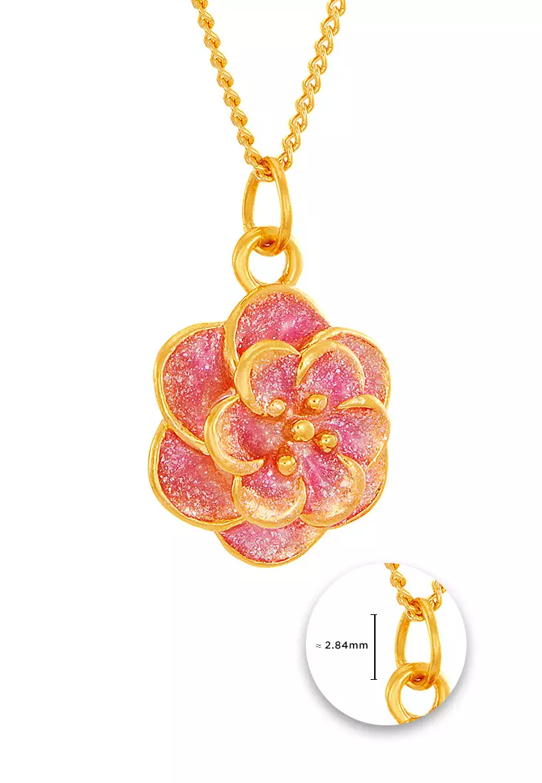 HABIB 999/24K Yellow Gold Pendant (Flower) 9GP01100425