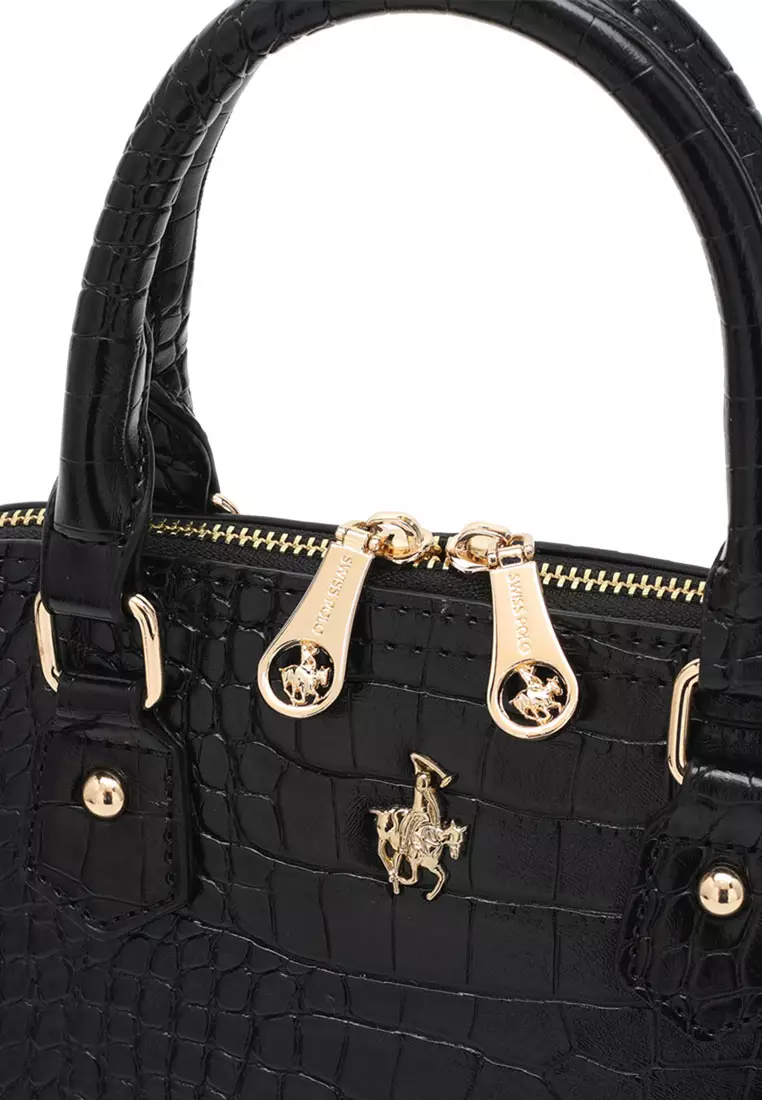 Women's Top Handle Bag / Sling Bag / Crossbody Bag (手拿袋 / 斜孭袋) - 黑色