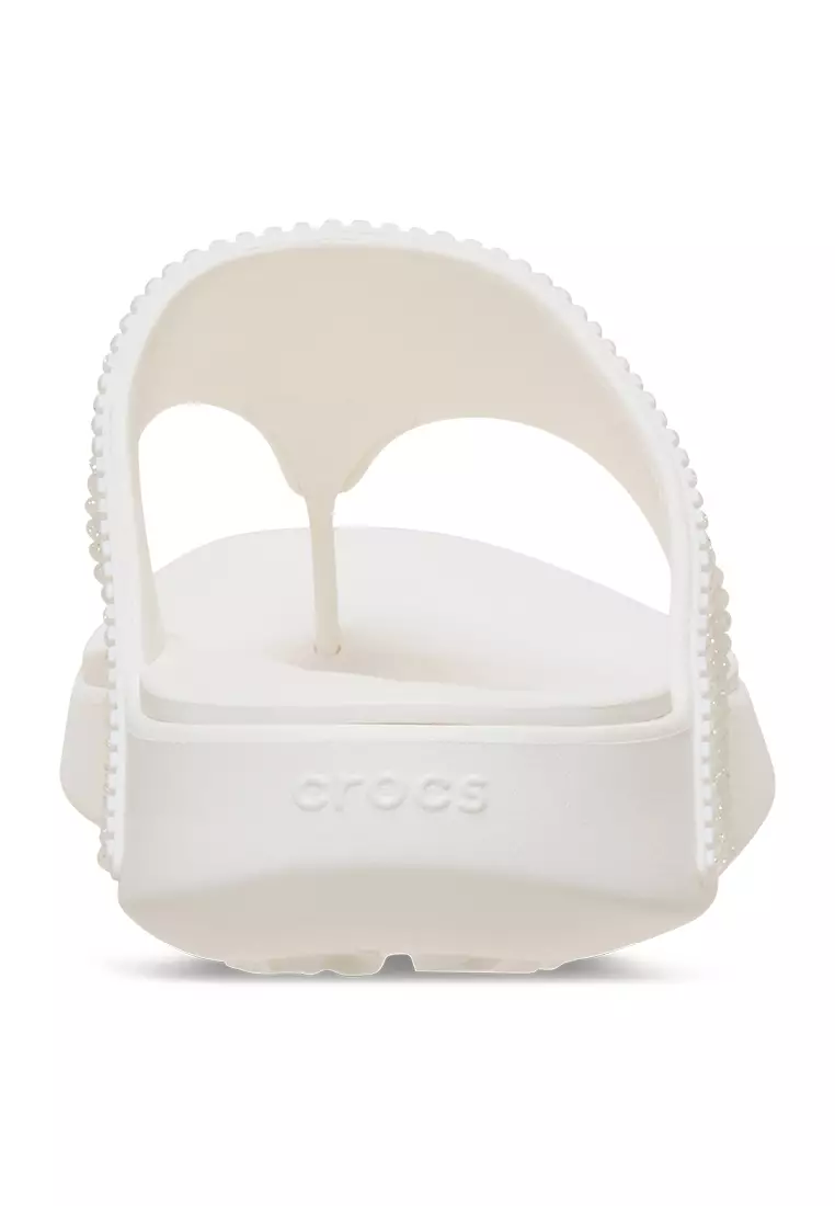 Crocs Women Getaway Gems Triangle Flip Chalk