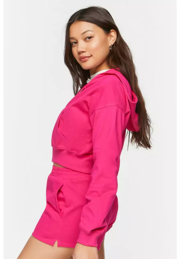 Buy FOREVER 21 Drop Sleeve Zip Up Hoodie 2024 Online ZALORA