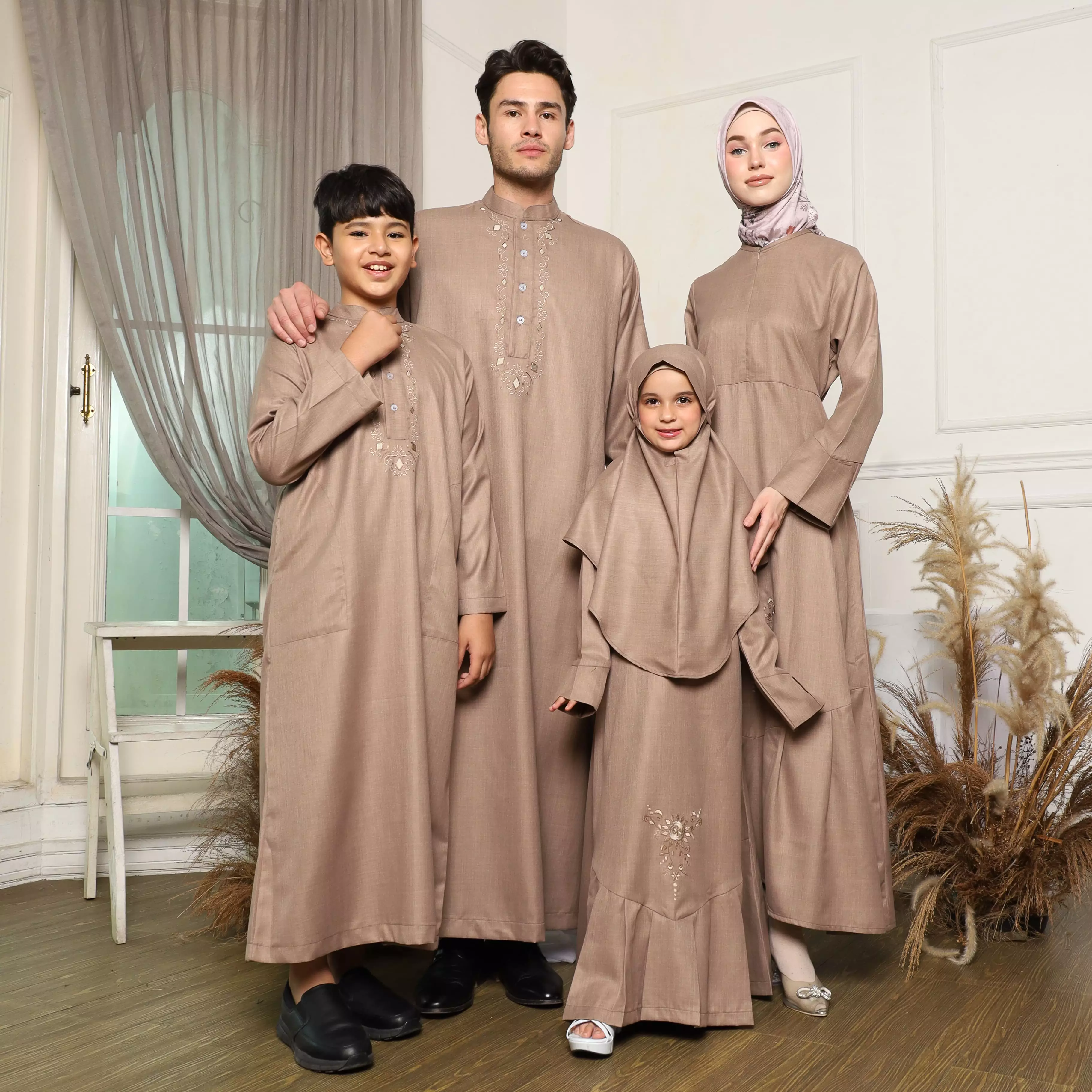 Gamis Sarimbit Anak GA 06 Mocca