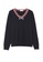 A-IN GIRLS navy Simple V-Neck Color-Block Sweater A7F8CAA879C3A4GS_4