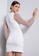 ZALORA OCCASION white Mesh Sleeve Mini Dress 06C47AA35A2D55GS_1