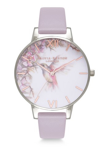 Jual Olivia Burton Painterly Prints Grey Lilac, Silver 