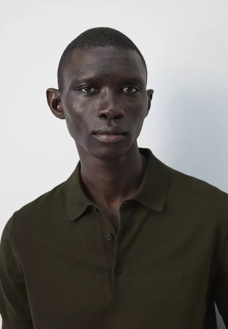 100% Cotton Fine-Knit Polo Shirt