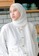 Lozy Hijab white Bawal Pleats Shawl Broken White 39D27AA7E7A1BDGS_3