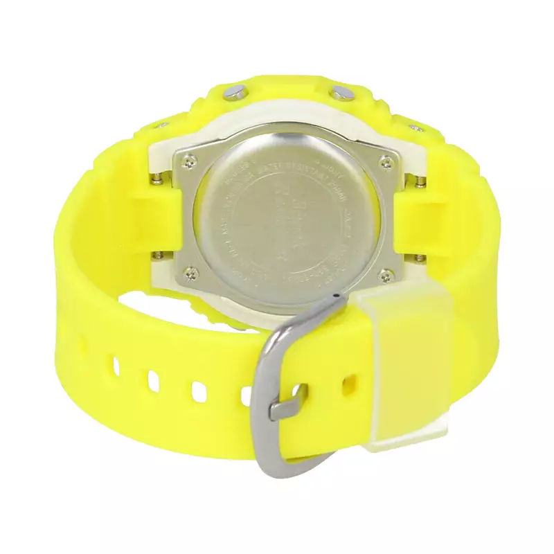 Jam Tangan Wanita Casio Baby-G BGD-560BC-9PR 80s Beach Colors Ladies Digital Dial Yellow Resin Band