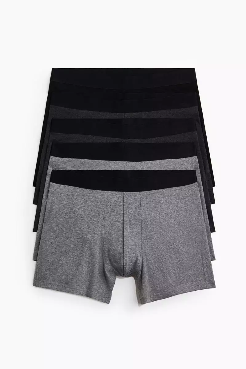 5-pack mid trunks with Lycra®