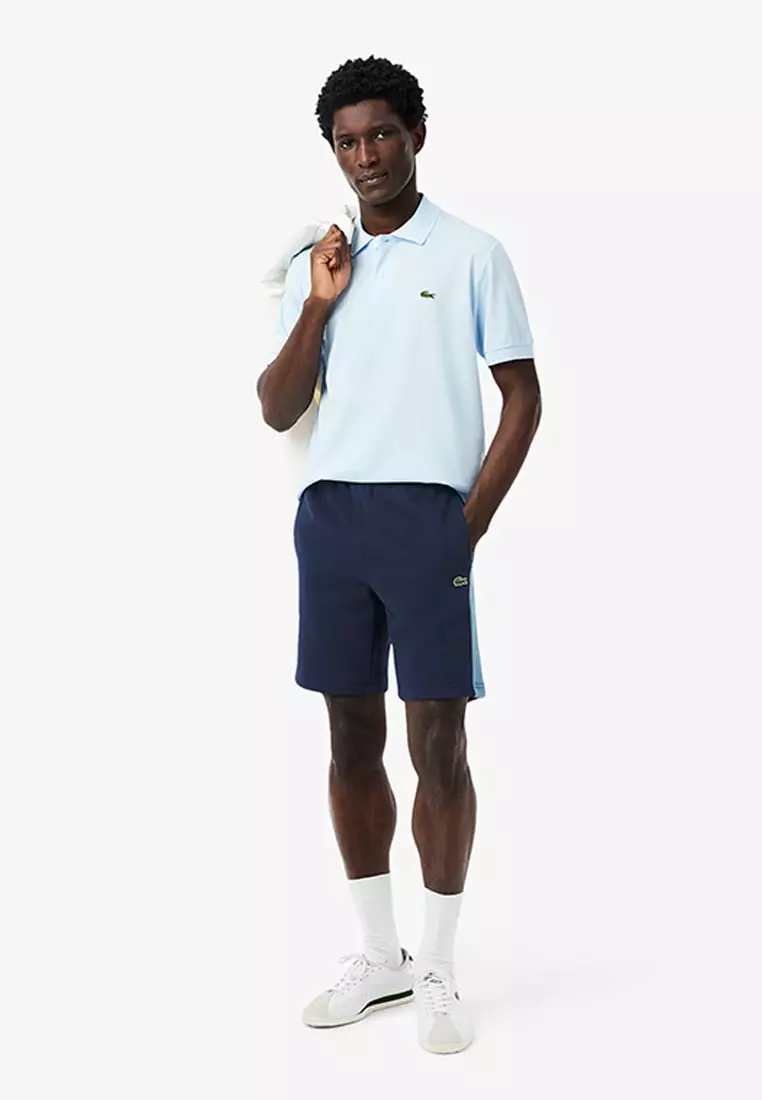 Cotton Fleece Colour-Block Shorts