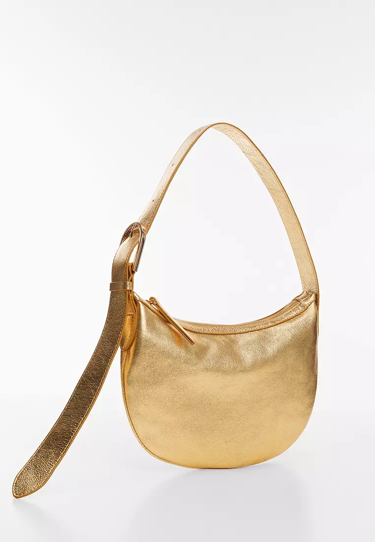 Gold slouch cheap bag