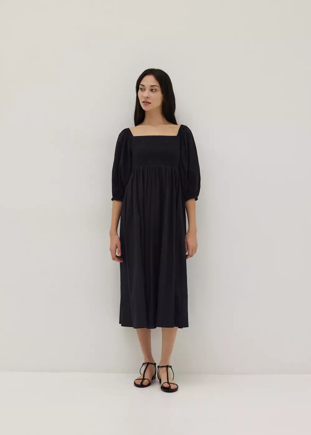 Jual Love, Bonito Emilea Smocked Column Dress Original 2024 ZALORA