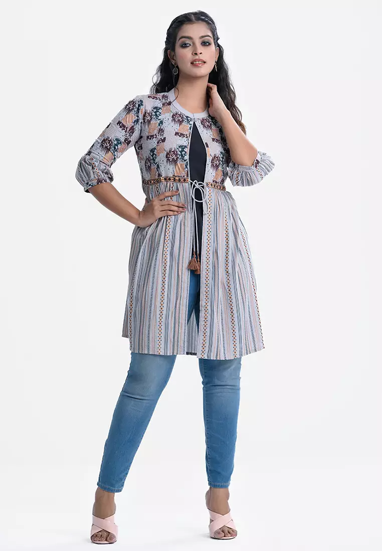 Le Reve 丝网印花长款披肩