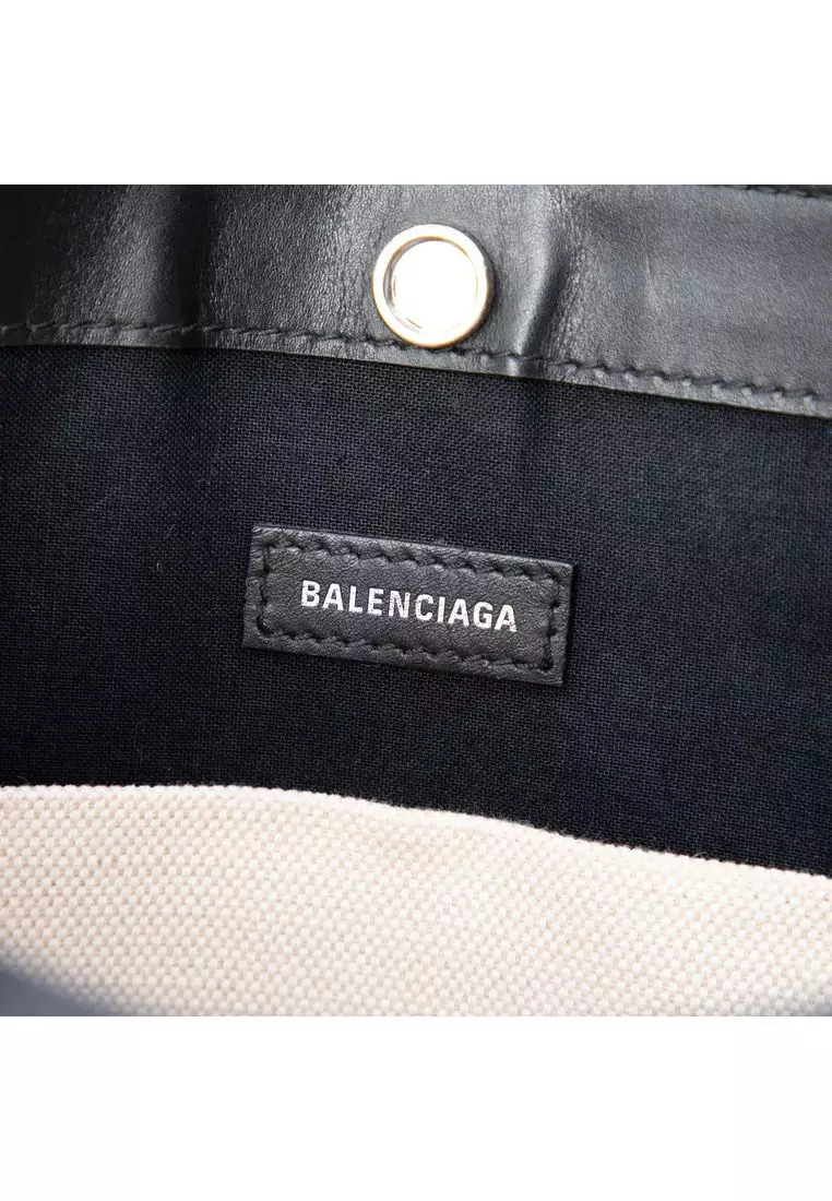 Pre-Loved Balenciaga Canvas Navy Pochette M Crossbody