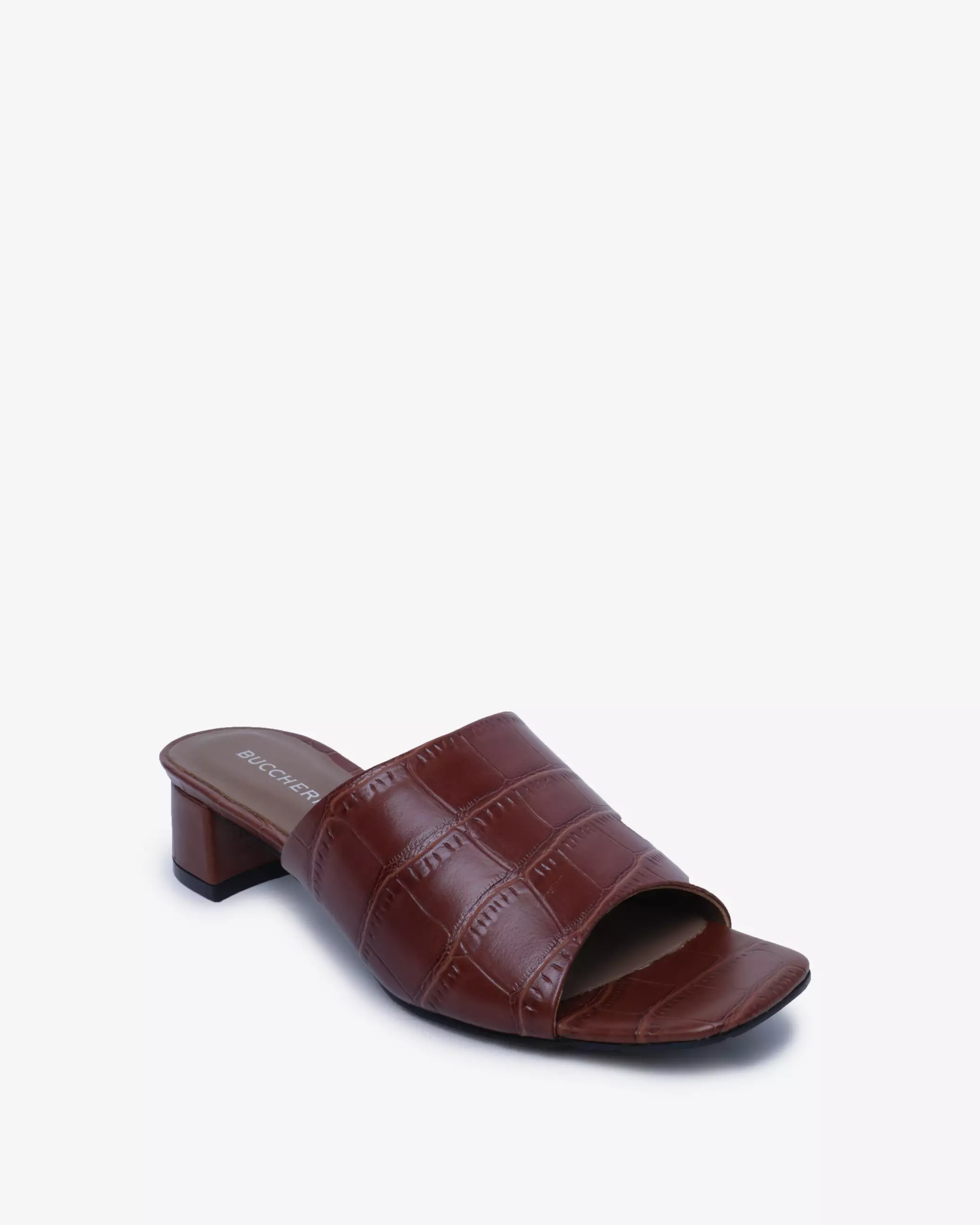 Buccheri Sandal Heels Wanita Bellance Brown