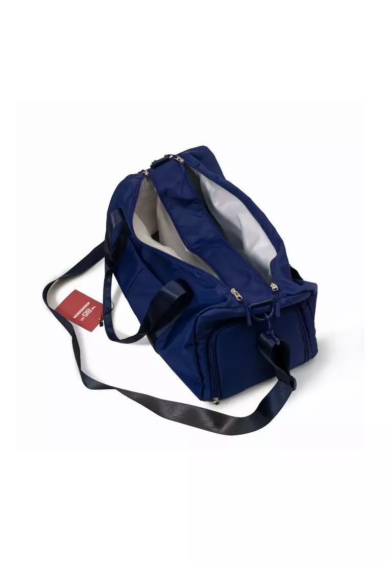 Blair Duffel Bag with Wet and Dry Compartment in Navy Blue